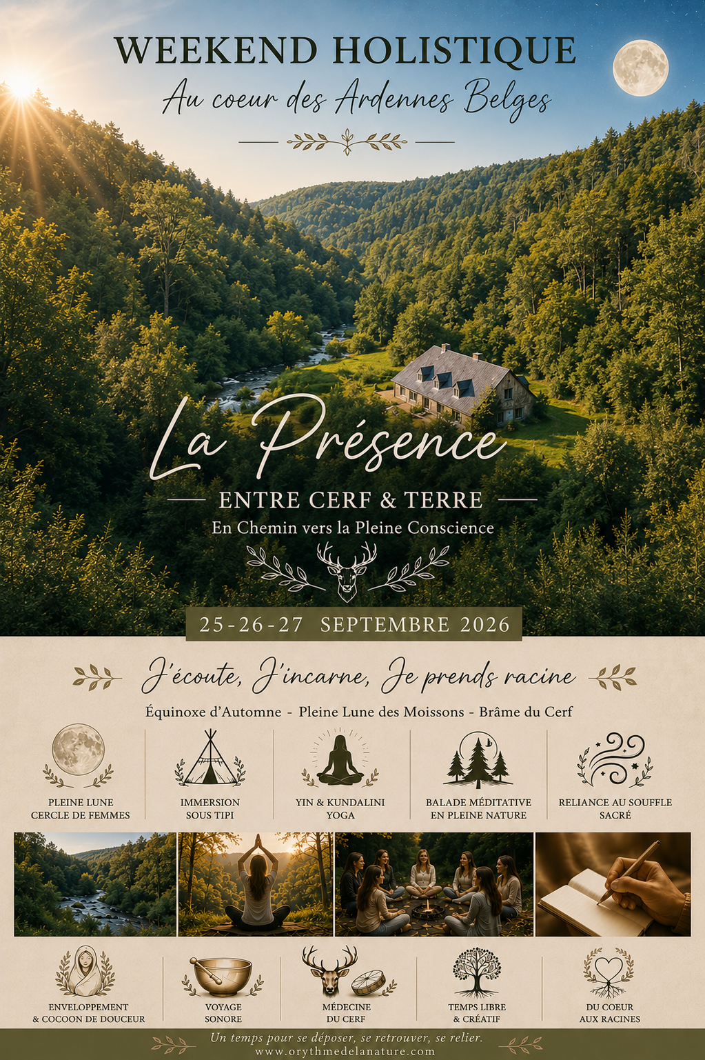 Retraite bien être yoga FRANCE BELGIQUE BRAME CERF ok Retraite bien être yoga yin kundalini chamanique FRANCE BELGIQUE BRAME CERF NORD repas vegetarien detox